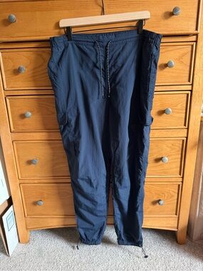 LCKR Mayday Utility Cargo Nylon Pants Military OG Navy Drawstring Mens XL